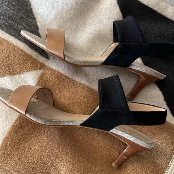 Kitten Heel Sandals - Stretch - Picture 6 of 7